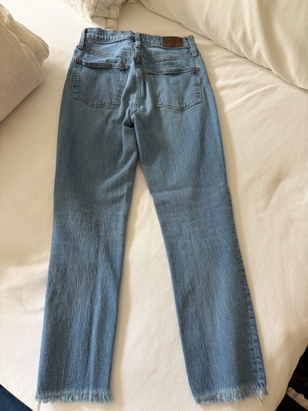 Madewell Perfect Vintave Light Blue Women's Straight Jeans - Picture 2 of 2